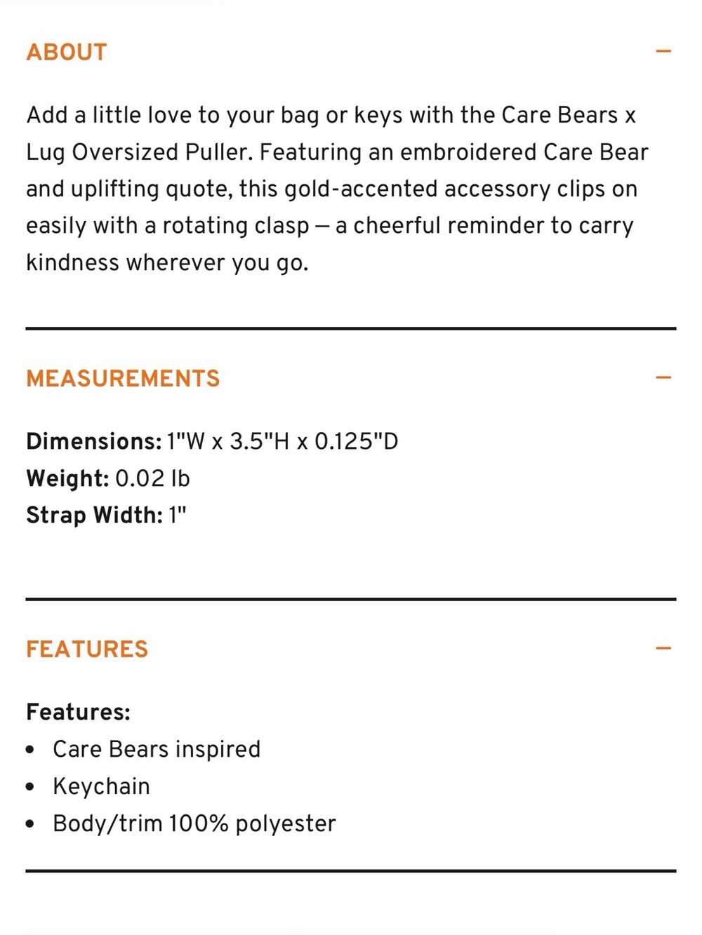 Care Bears x Lug Oversized Puller with Clasp NWT set of 2 Harmony & Share Bear - Picture 4 of 4